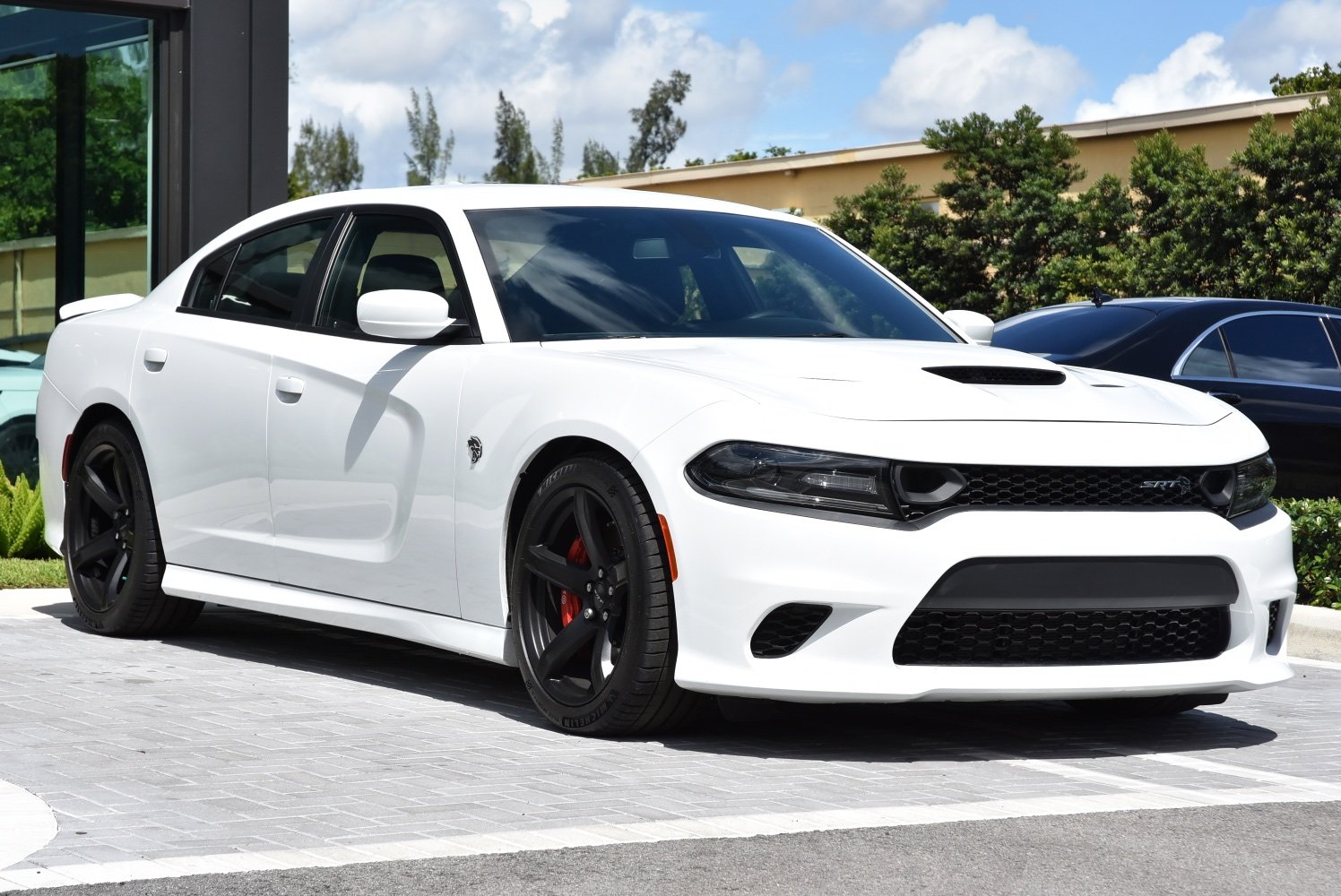 charger hellcat white